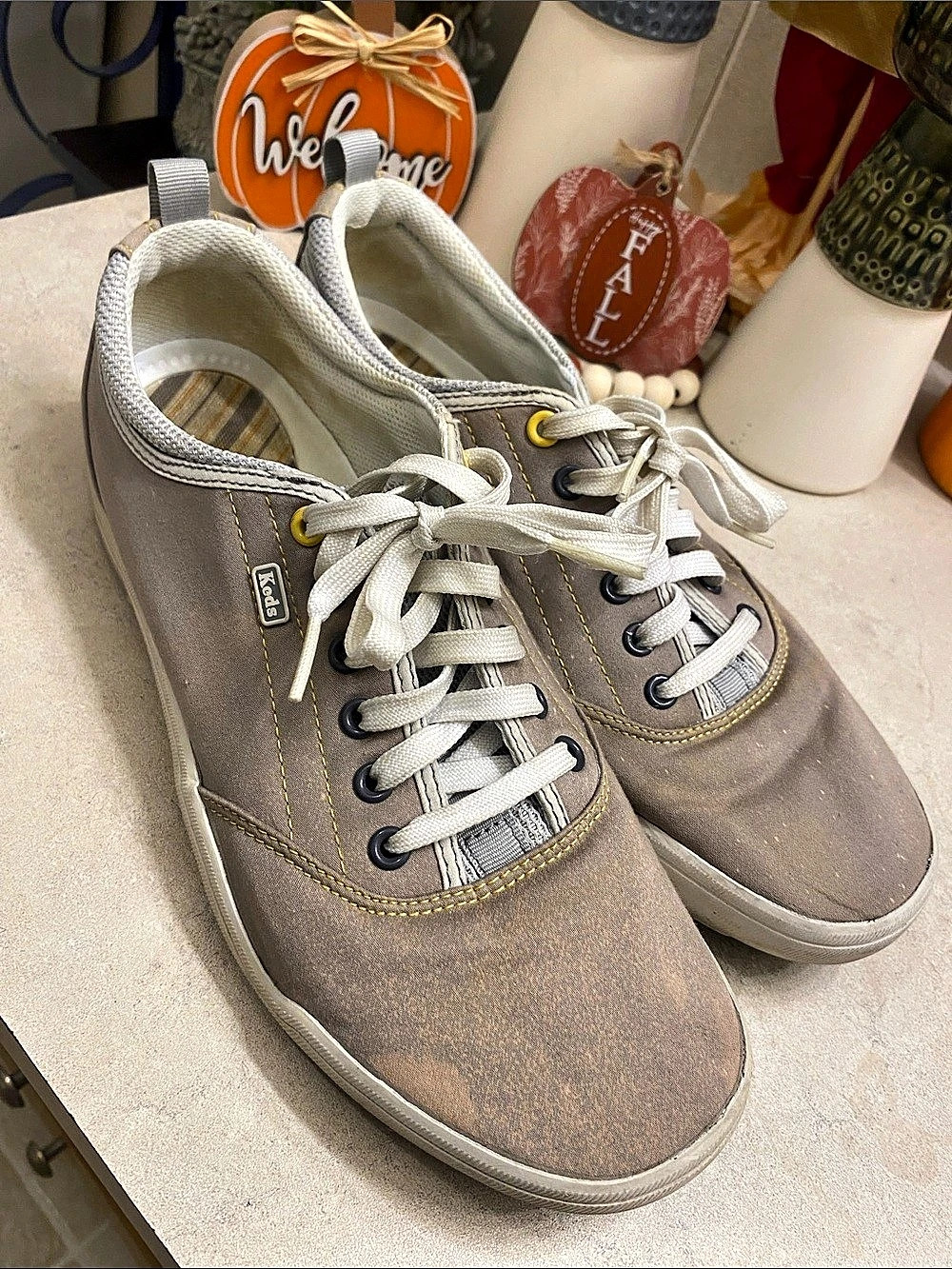 Keds Canvas Striped Sneakers US 10 Women